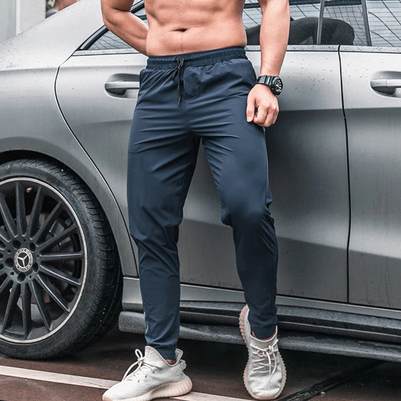 Men Sport Trousers with Pockets Running Workout Pants Quick Dry Training Jogger Sweatpants High Quality Fitness Bottoms