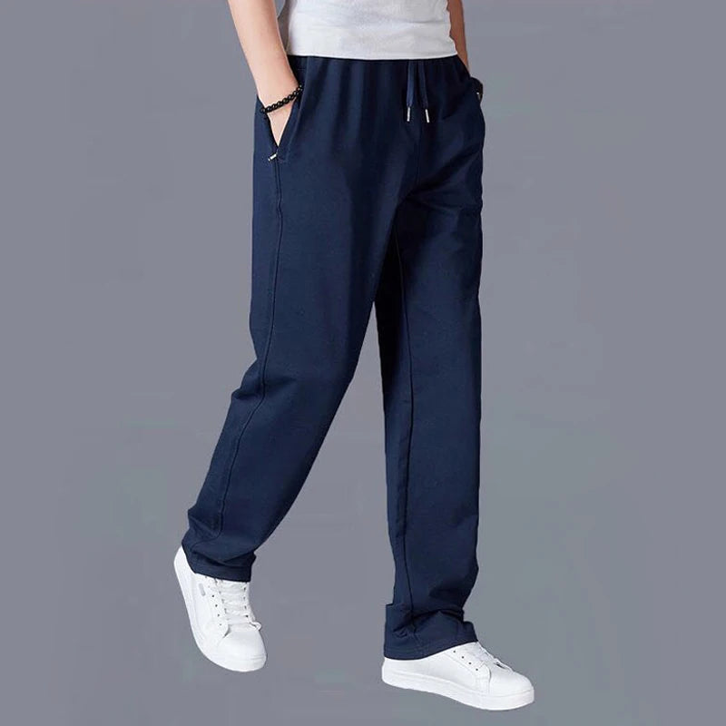 Spring Autumn Joggers Men Jogging Sweatpants Sportswear Knit Tracksuit Sports Pants Trousers Oversize Wide Leg Clothing