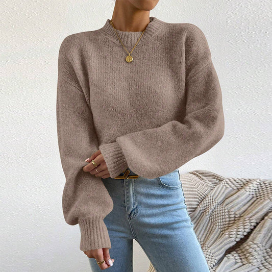 Pullover Three-needle Craft Sweater