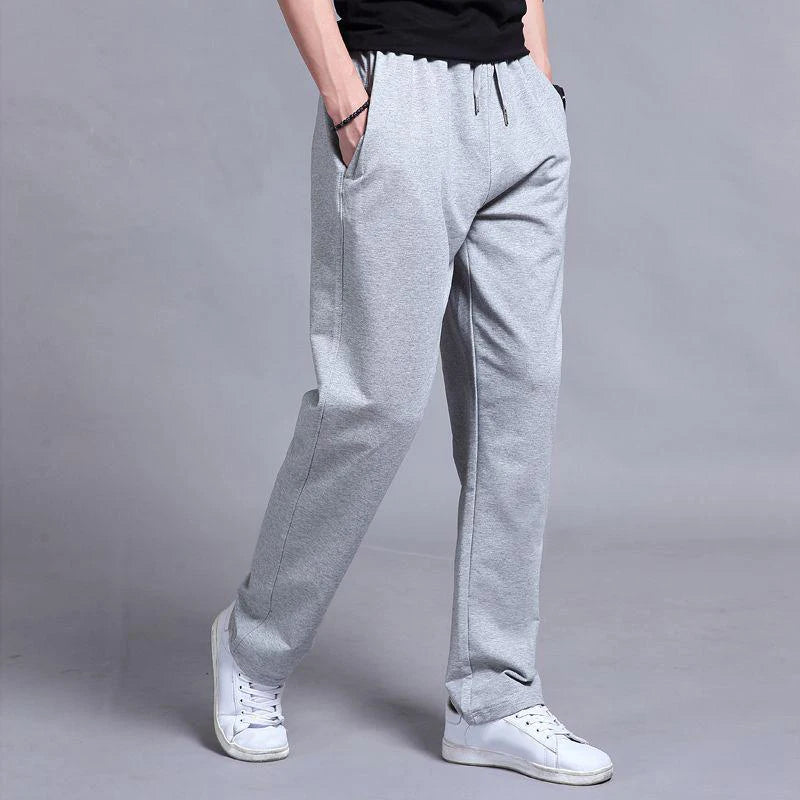 Spring Autumn Joggers Men Jogging Sweatpants Sportswear Knit Tracksuit Sports Pants Trousers Oversize Wide Leg Clothing