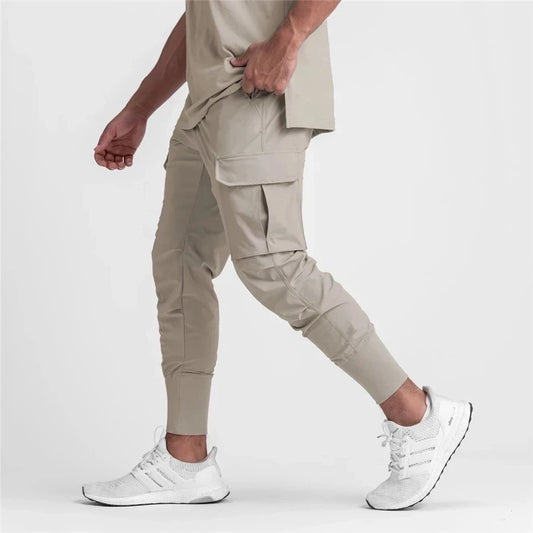 New fitness men's sports pants streetwear outdoor casual pants cotton men's trousers fashion brand men's clothing