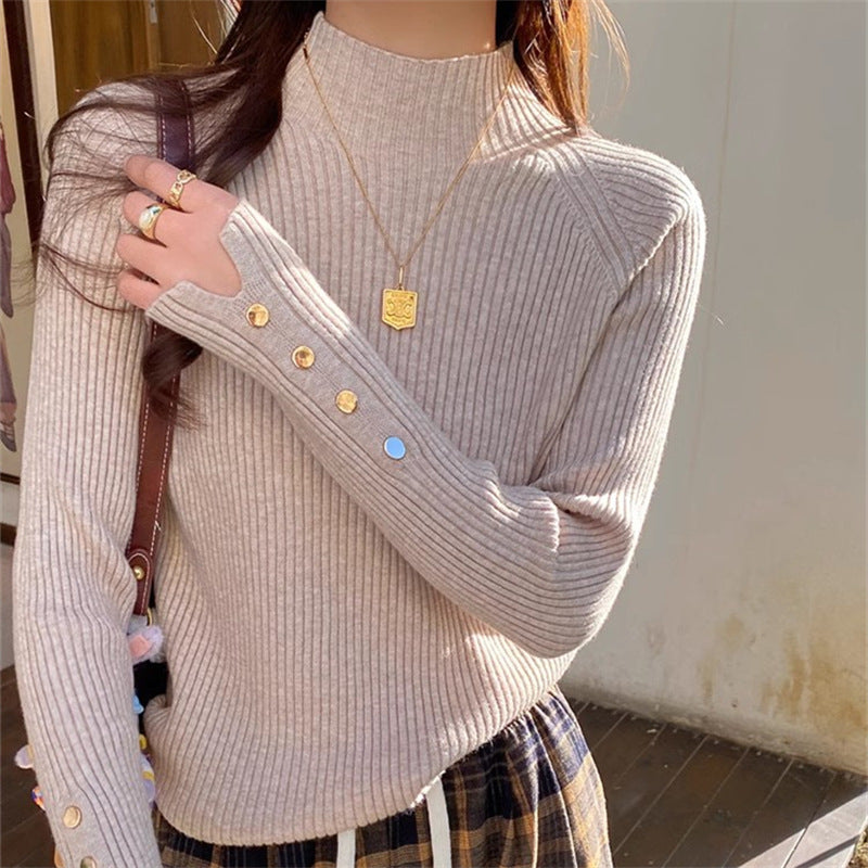 Artistic Trendy Semi-high Collar Sweater Inner