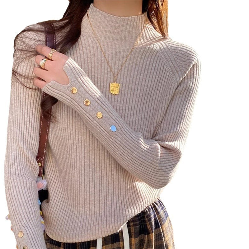 Artistic Trendy Semi-high Collar Sweater Inner