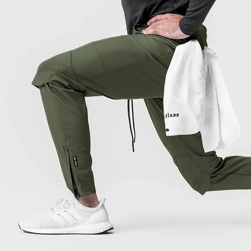 Men's Summer Casual Pants Outdoors Man Gym Fitness Running Sweatpants Quick Drying Jogging Male Sports Trousers Track Pants